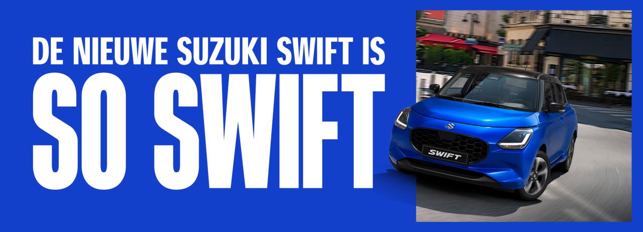Nieuwste generatie van de Suzuki Swift