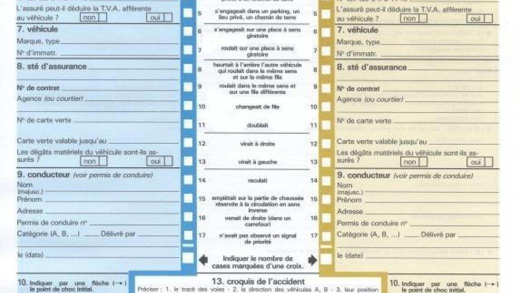 constat de accident